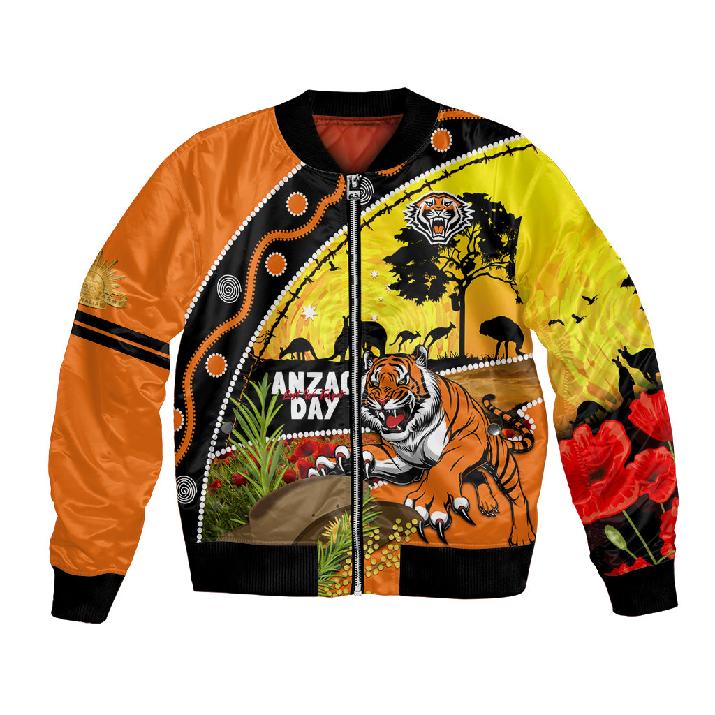 Tigers Rugby ANZAC Day Bomber Jacket Wests Mascot Rosemary Starry Night
