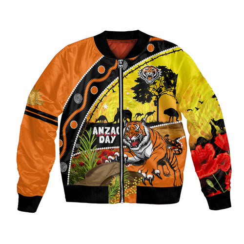 Tigers Rugby ANZAC Day Bomber Jacket Wests Mascot Rosemary Starry Night