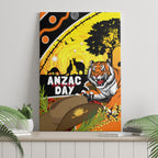 Tigers Rugby ANZAC Day Canvas Wall Art Wests Mascot Rosemary Starry Night