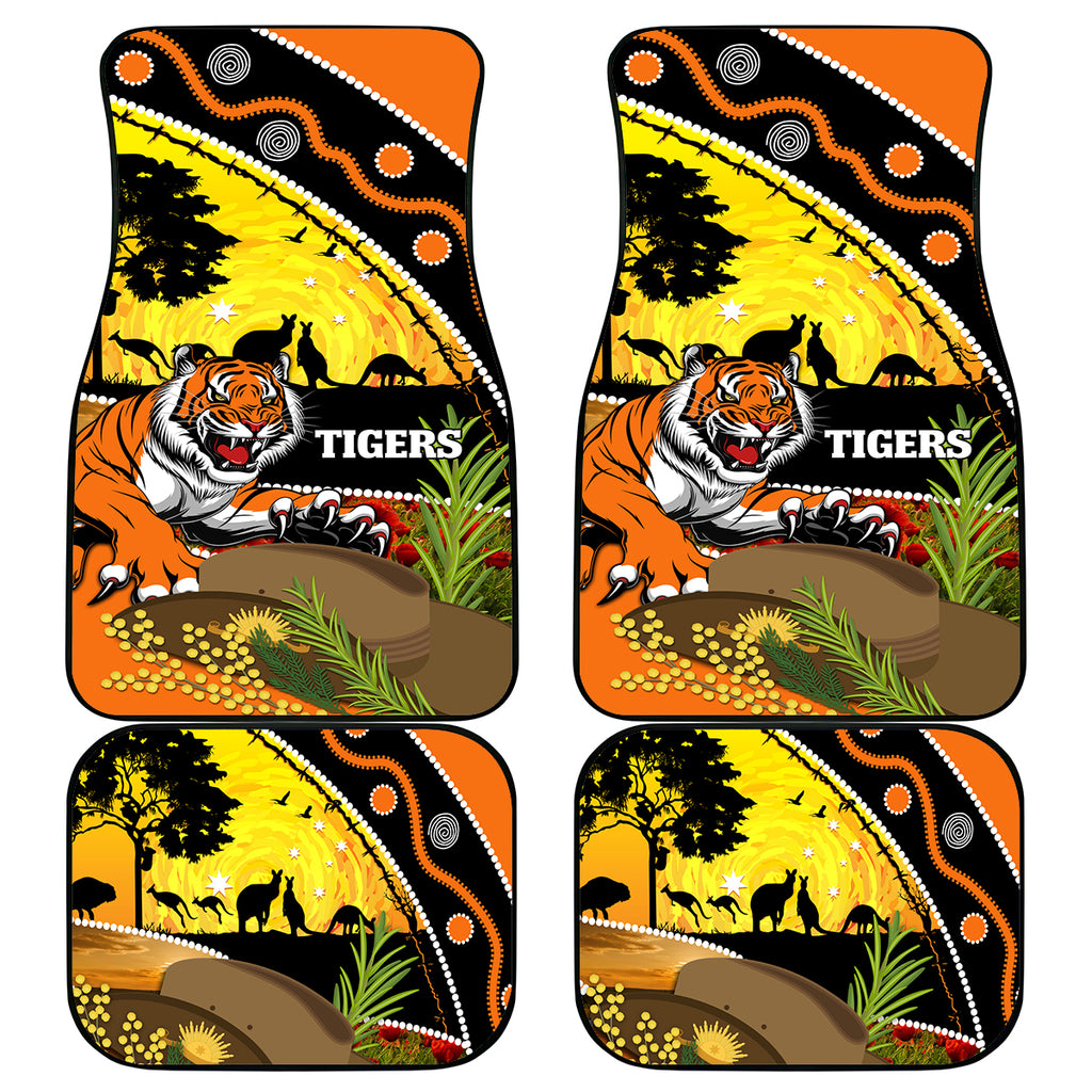 Tigers Rugby ANZAC Day Car Mats Wests Mascot Rosemary Starry Night