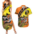 Tigers Rugby ANZAC Day Couples Matching Summer Maxi Dress and Hawaiian Shirt Wests Mascot Rosemary Starry Night