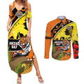 Tigers Rugby ANZAC Day Couples Matching Summer Maxi Dress and Long Sleeve Button Shirt Wests Mascot Rosemary Starry Night
