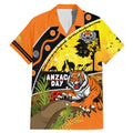 Tigers Rugby ANZAC Day Family Matching Mermaid Dress and Hawaiian Shirt Wests Mascot Rosemary Starry Night