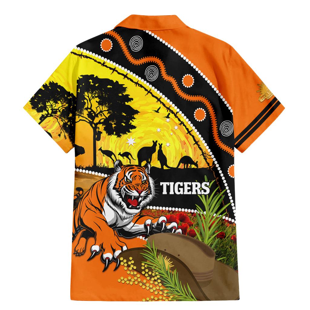 Tigers Rugby ANZAC Day Family Matching Mermaid Dress and Hawaiian Shirt Wests Mascot Rosemary Starry Night