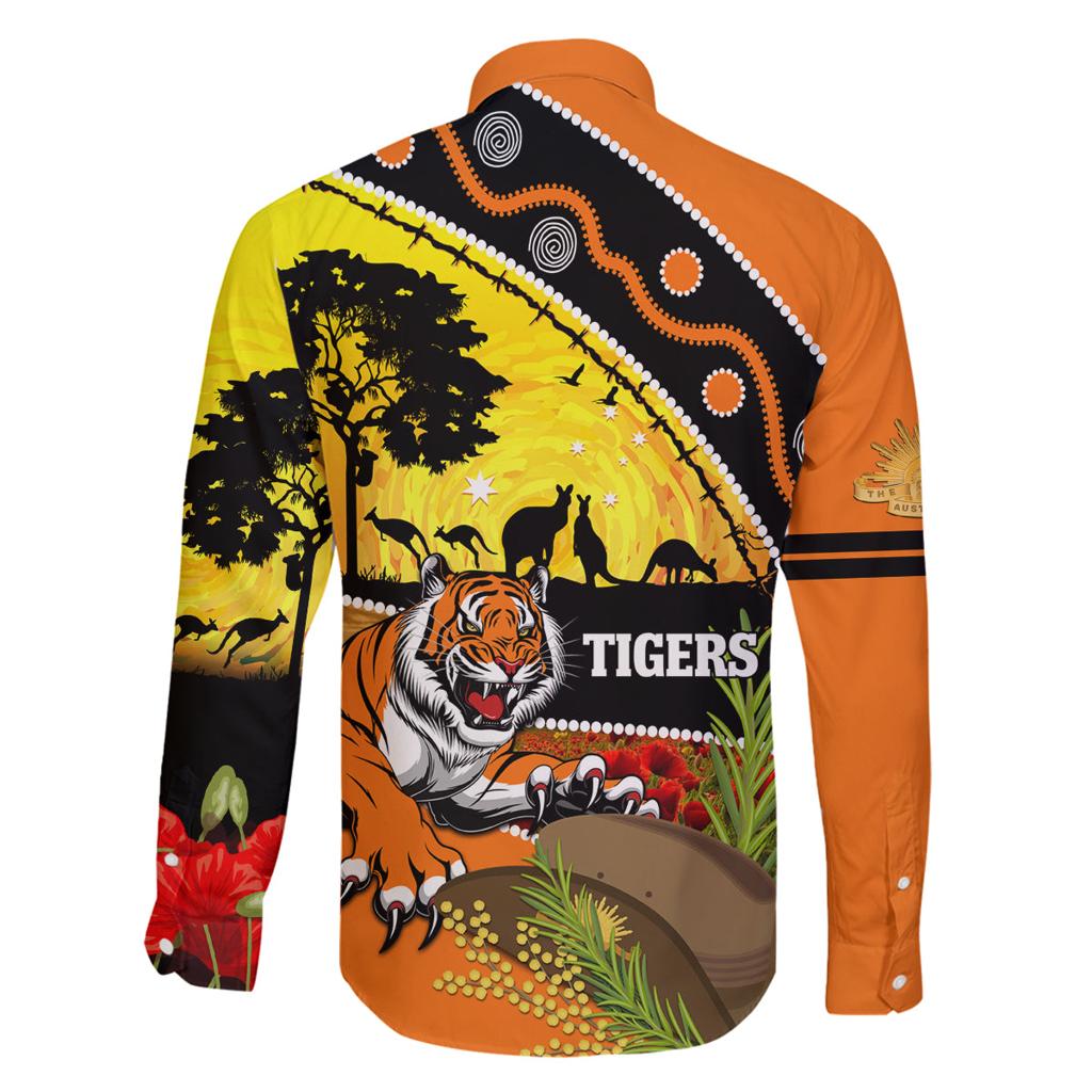 Tigers Rugby ANZAC Day Family Matching Off Shoulder Maxi Dress and Hawaiian Shirt Wests Mascot Rosemary Starry Night