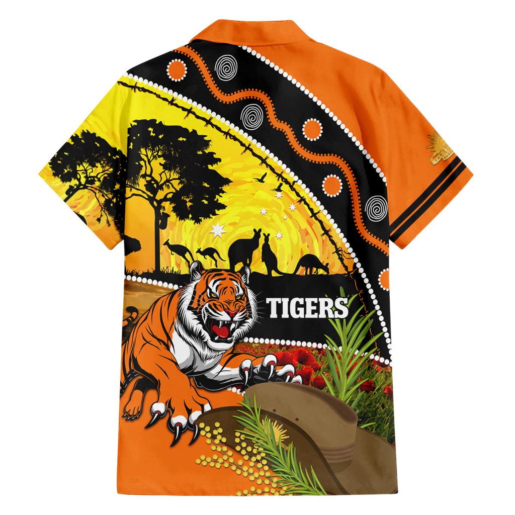 Tigers Rugby ANZAC Day Family Matching Puletasi and Hawaiian Shirt Wests Mascot Rosemary Starry Night