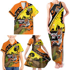 Tigers Rugby ANZAC Day Family Matching Tank Maxi Dress and Hawaiian Shirt Wests Mascot Rosemary Starry Night