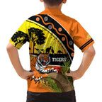 Tigers Rugby ANZAC Day Family Matching Tank Maxi Dress and Hawaiian Shirt Wests Mascot Rosemary Starry Night