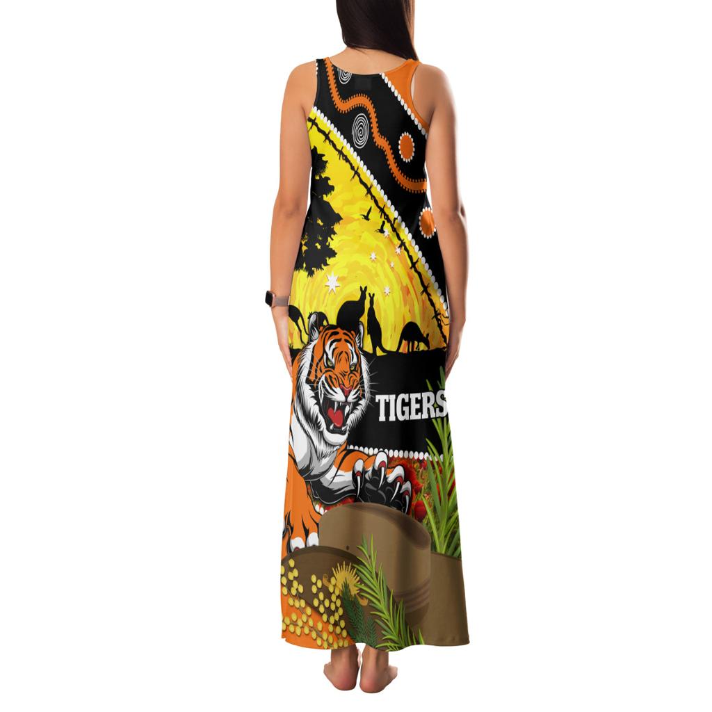 Tigers Rugby ANZAC Day Family Matching Tank Maxi Dress and Hawaiian Shirt Wests Mascot Rosemary Starry Night