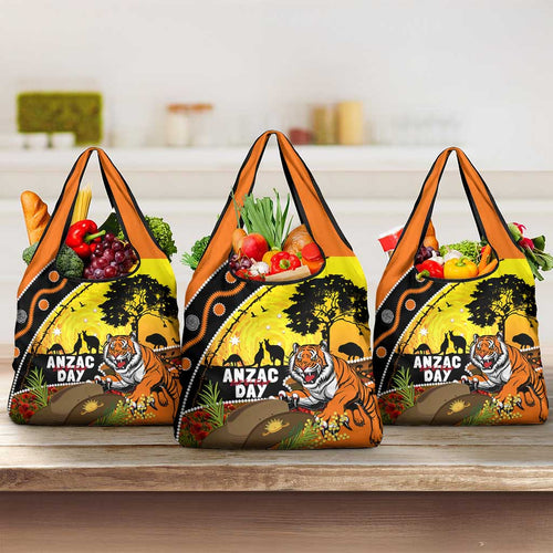 Tigers Rugby ANZAC Day Grocery Bag Wests Mascot Rosemary Starry Night