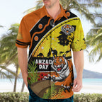Tigers Rugby ANZAC Day Hawaiian Shirt Wests Mascot Rosemary Starry Night