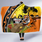 Tigers Rugby ANZAC Day Hooded Blanket Wests Mascot Rosemary Starry Night