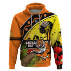 Tigers Rugby ANZAC Day Hoodie Wests Mascot Rosemary Starry Night