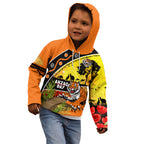 Tigers Rugby ANZAC Day Kid Hoodie Wests Mascot Rosemary Starry Night