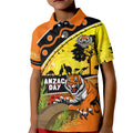 Tigers Rugby ANZAC Day Kid Polo Shirt Wests Mascot Rosemary Starry Night