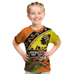 Tigers Rugby ANZAC Day Kid T Shirt Wests Mascot Rosemary Starry Night