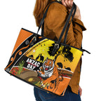 Tigers Rugby ANZAC Day Leather Tote Bag Wests Mascot Rosemary Starry Night