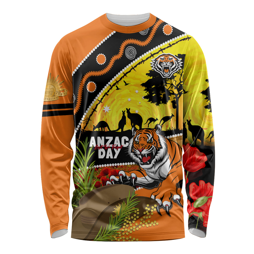 Tigers Rugby ANZAC Day Long Sleeve Shirt Wests Mascot Rosemary Starry Night