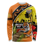 Tigers Rugby ANZAC Day Long Sleeve Shirt Wests Mascot Rosemary Starry Night
