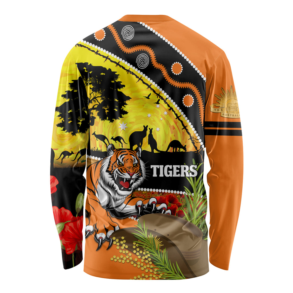 Tigers Rugby ANZAC Day Long Sleeve Shirt Wests Mascot Rosemary Starry Night