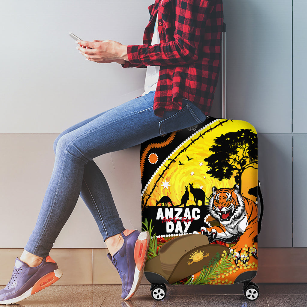 Tigers Rugby ANZAC Day Luggage Cover Wests Mascot Rosemary Starry Night
