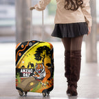 Tigers Rugby ANZAC Day Luggage Cover Wests Mascot Rosemary Starry Night