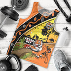 Tigers Rugby ANZAC Day Men Tank Top Wests Mascot Rosemary Starry Night
