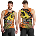 Tigers Rugby ANZAC Day Men Tank Top Wests Mascot Rosemary Starry Night
