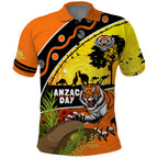 Tigers Rugby ANZAC Day Polo Shirt Wests Mascot Rosemary Starry Night