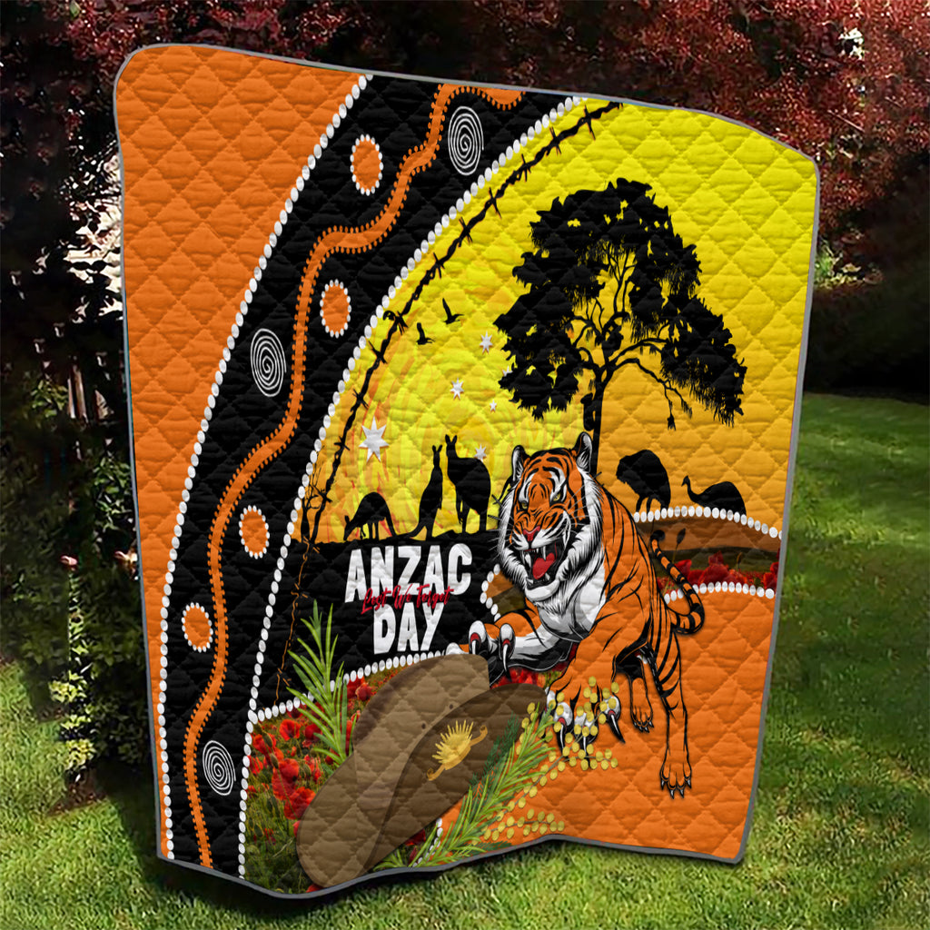 Tigers Rugby ANZAC Day Quilt Wests Mascot Rosemary Starry Night