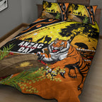 Tigers Rugby ANZAC Day Quilt Bed Set Wests Mascot Rosemary Starry Night