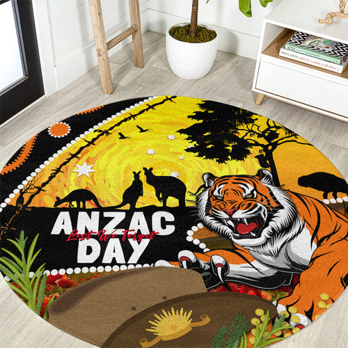 Tigers Rugby ANZAC Day Round Carpet Wests Mascot Rosemary Starry Night