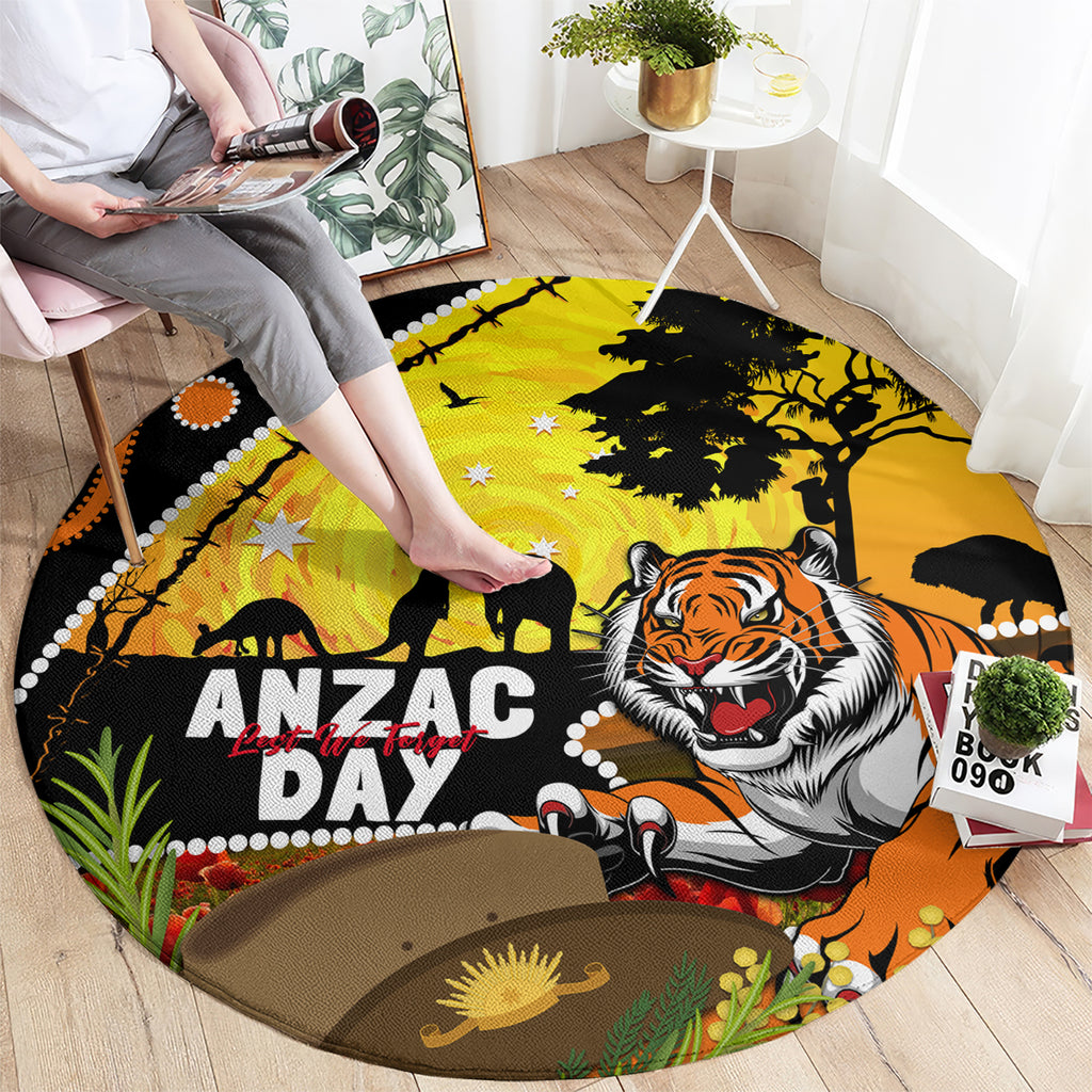 Tigers Rugby ANZAC Day Round Carpet Wests Mascot Rosemary Starry Night