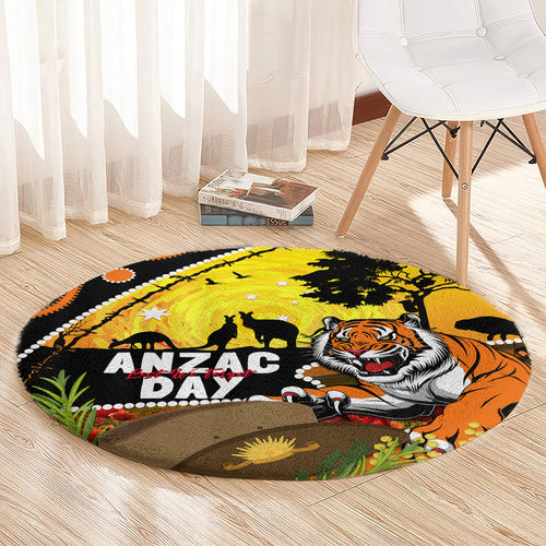 Tigers Rugby ANZAC Day Round Carpet Wests Mascot Rosemary Starry Night