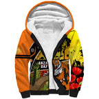 Tigers Rugby ANZAC Day Sherpa Hoodie Wests Mascot Rosemary Starry Night