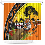 Tigers Rugby ANZAC Day Shower Curtain Wests Mascot Rosemary Starry Night
