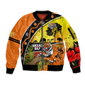 Tigers Rugby ANZAC Day Sleeve Zip Bomber Jacket Wests Mascot Rosemary Starry Night