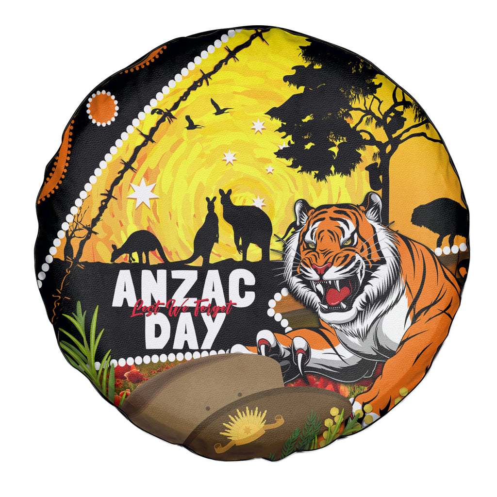Tigers Rugby ANZAC Day Spare Tire Cover Wests Mascot Rosemary Starry Night