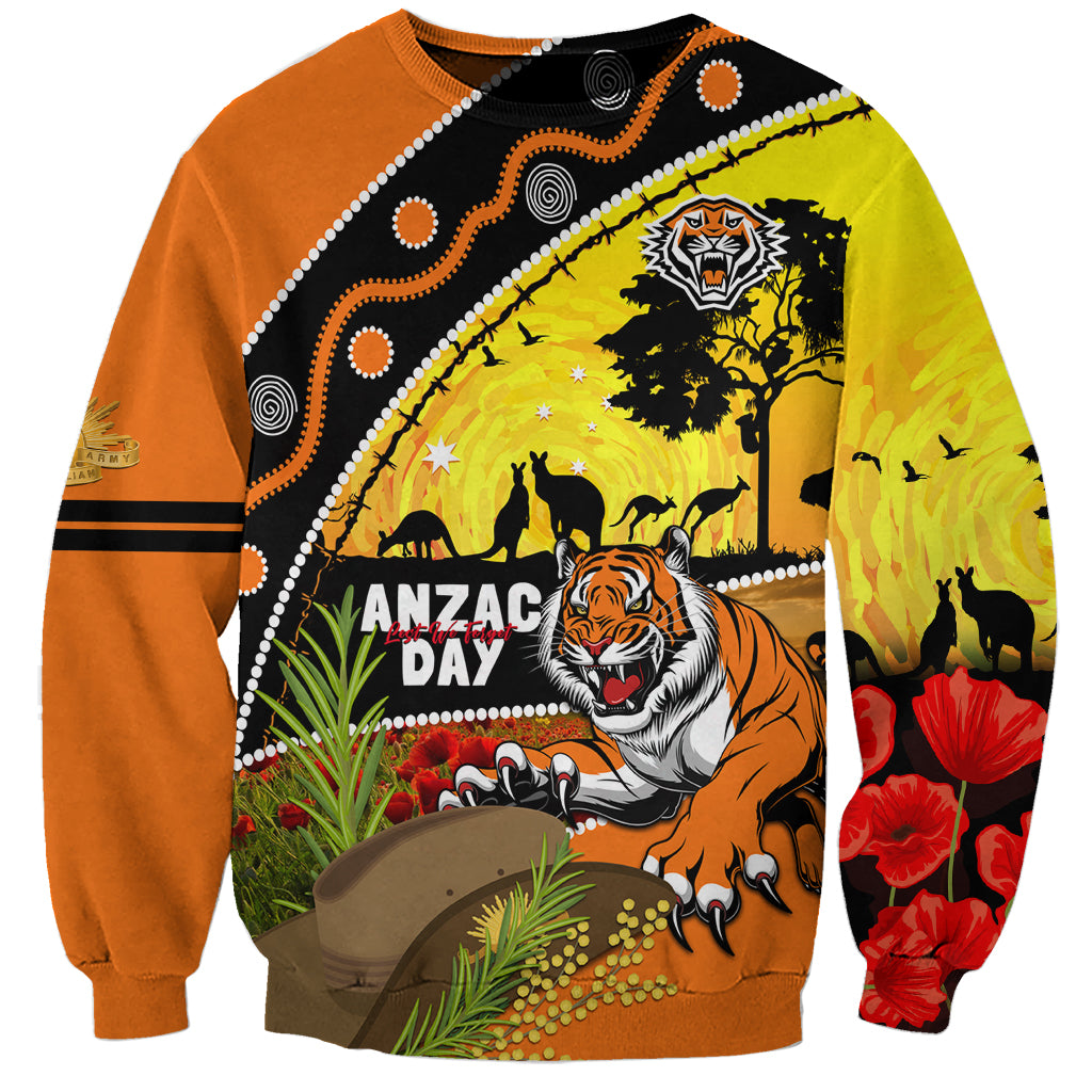 Tigers Rugby ANZAC Day Sweatshirt Wests Mascot Rosemary Starry Night