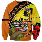 Tigers Rugby ANZAC Day Sweatshirt Wests Mascot Rosemary Starry Night