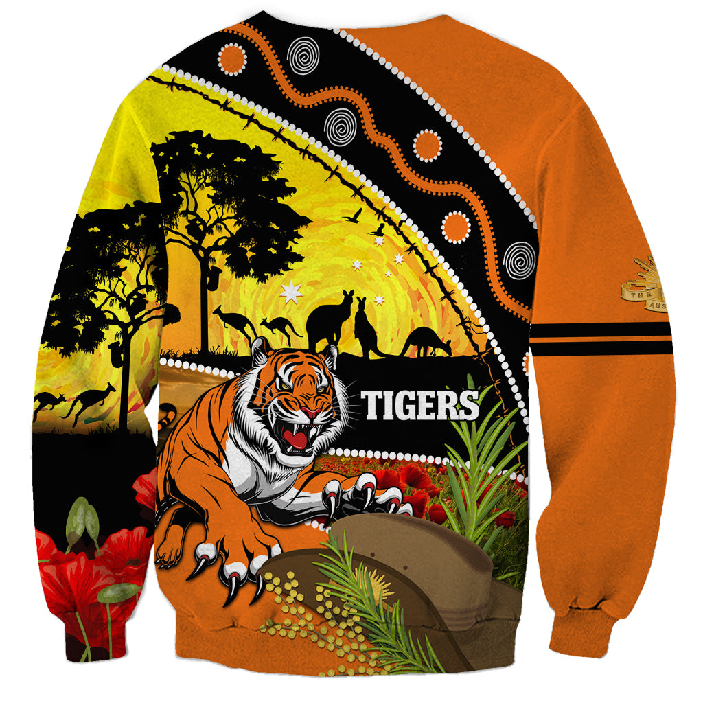 Tigers Rugby ANZAC Day Sweatshirt Wests Mascot Rosemary Starry Night