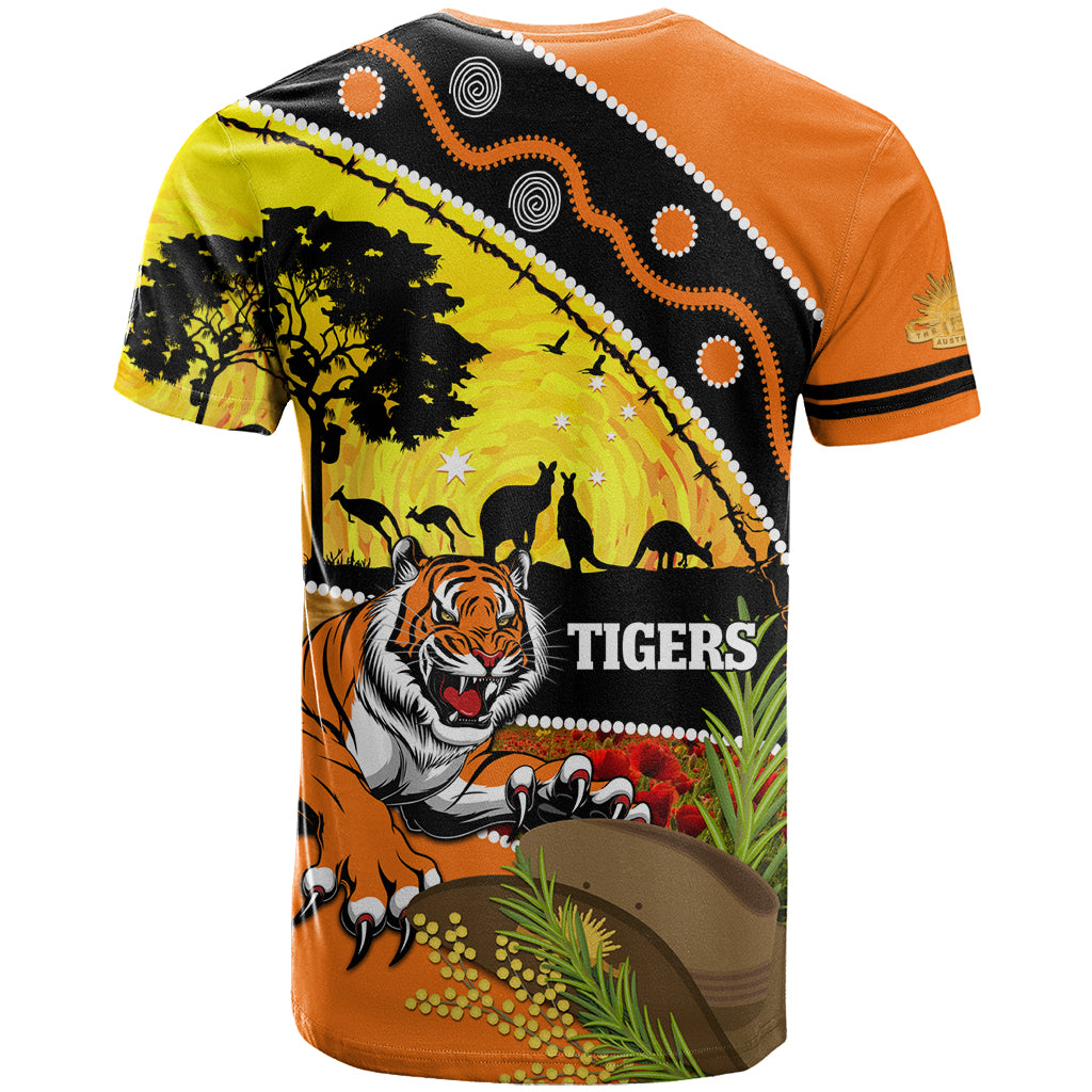 Tigers Rugby ANZAC Day T Shirt Wests Mascot Rosemary Starry Night