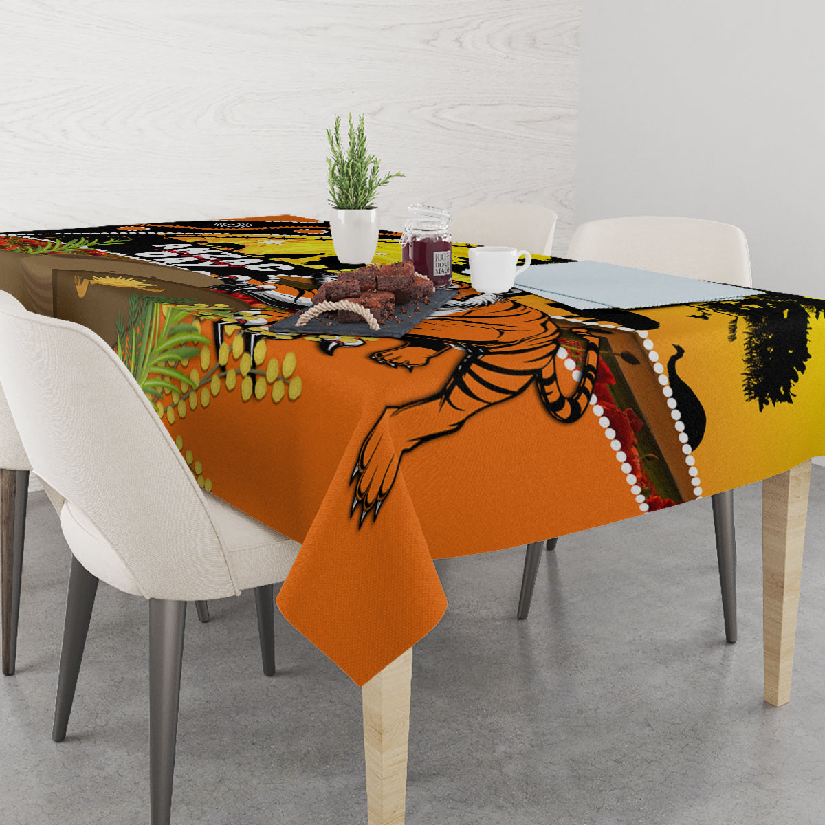 Tigers Rugby ANZAC Day Tablecloth Wests Mascot Rosemary Starry Night