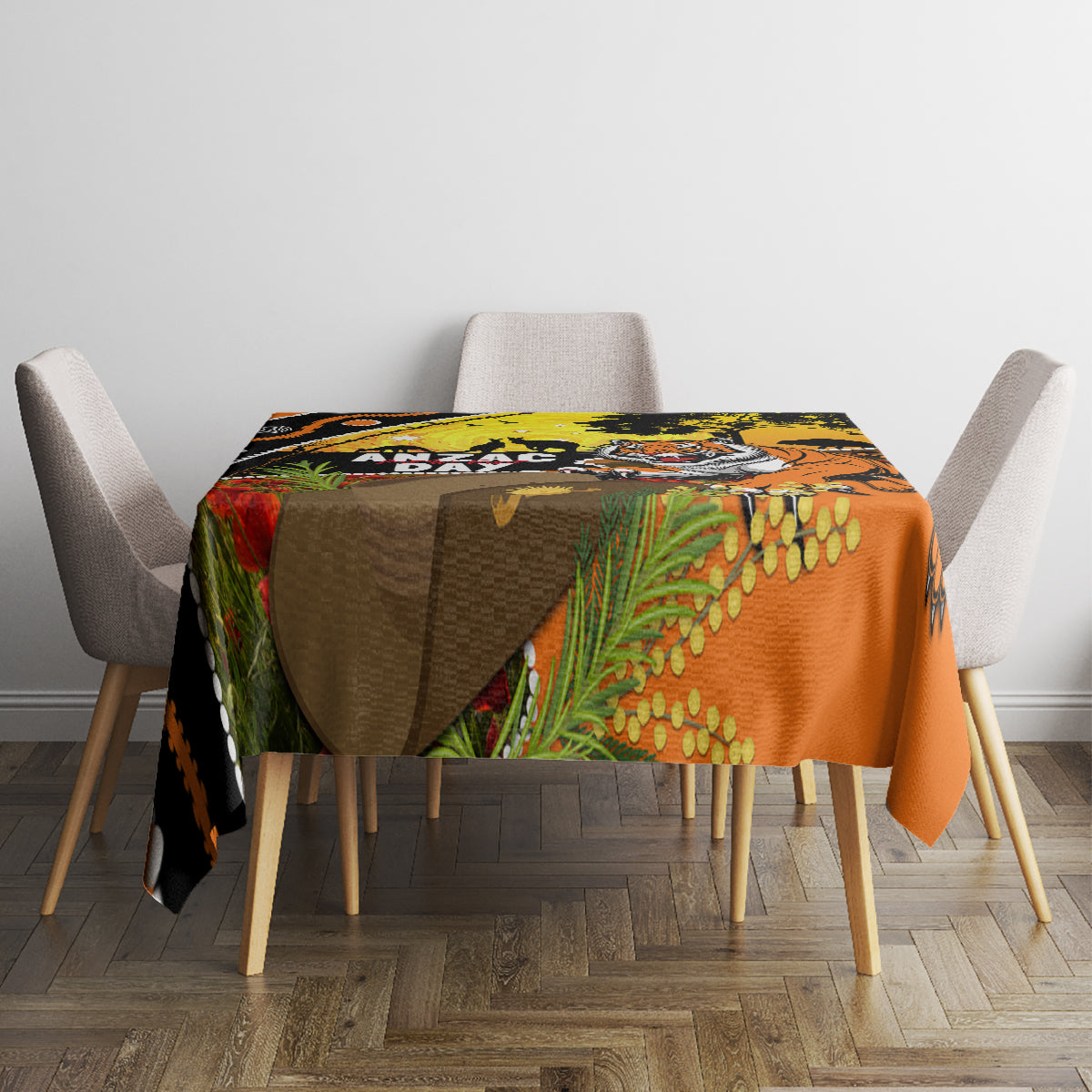 Tigers Rugby ANZAC Day Tablecloth Wests Mascot Rosemary Starry Night