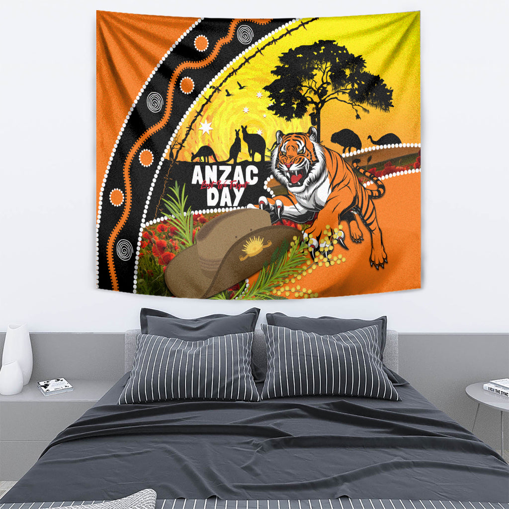 Tigers Rugby ANZAC Day Tapestry Wests Mascot Rosemary Starry Night
