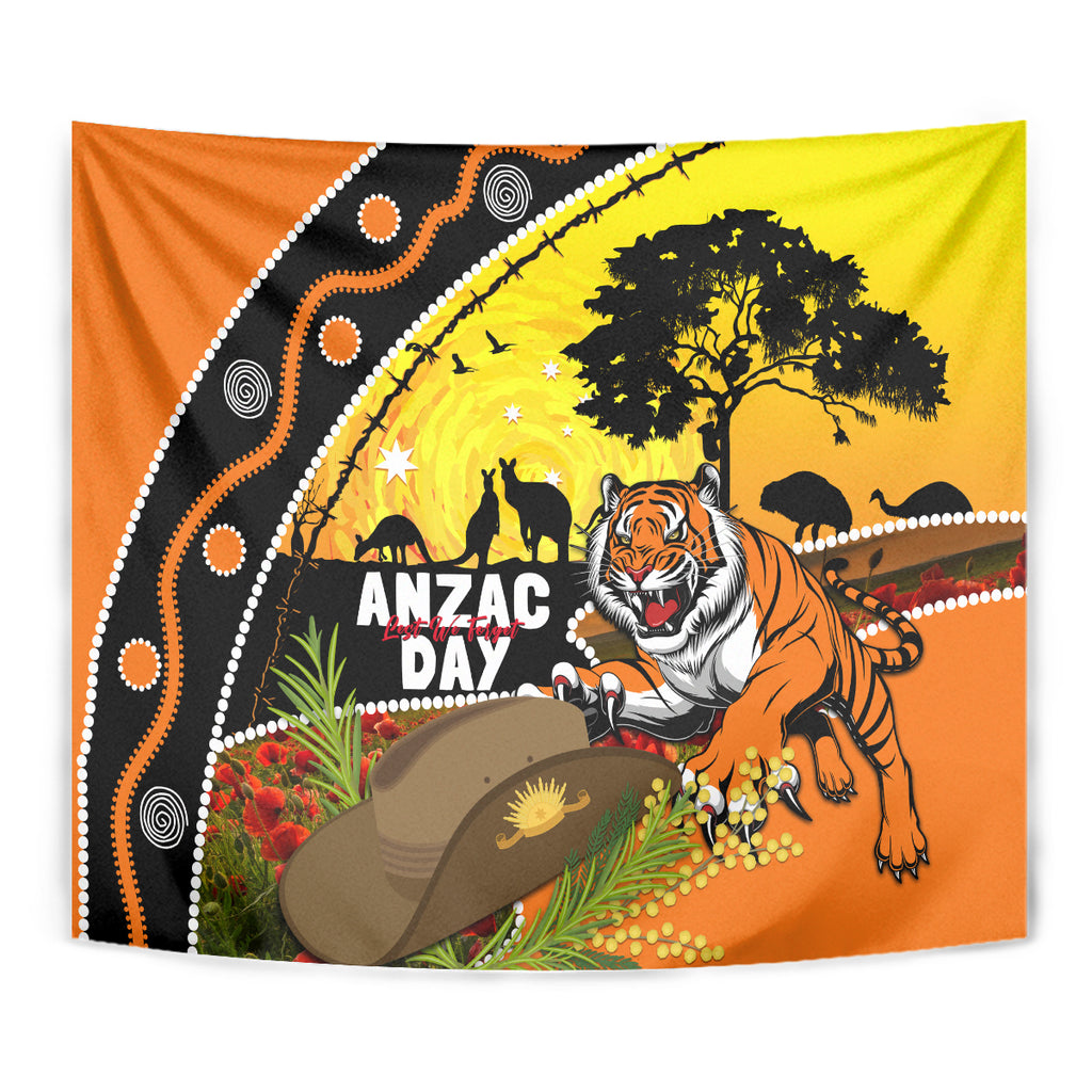 Tigers Rugby ANZAC Day Tapestry Wests Mascot Rosemary Starry Night