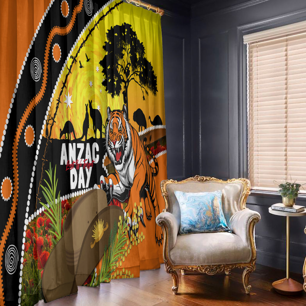 Tigers Rugby ANZAC Day Window Curtain Wests Mascot Rosemary Starry Night
