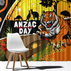 Tigers Rugby ANZAC Day Window Curtain Wests Mascot Rosemary Starry Night