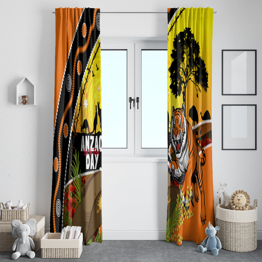 Tigers Rugby ANZAC Day Window Curtain Wests Mascot Rosemary Starry Night