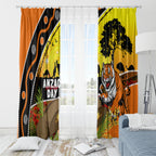 Tigers Rugby ANZAC Day Window Curtain Wests Mascot Rosemary Starry Night